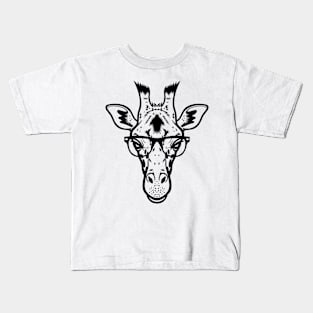 Giraffe Cute Hippie Animal - Desert Horse In Africa Kids T-Shirt